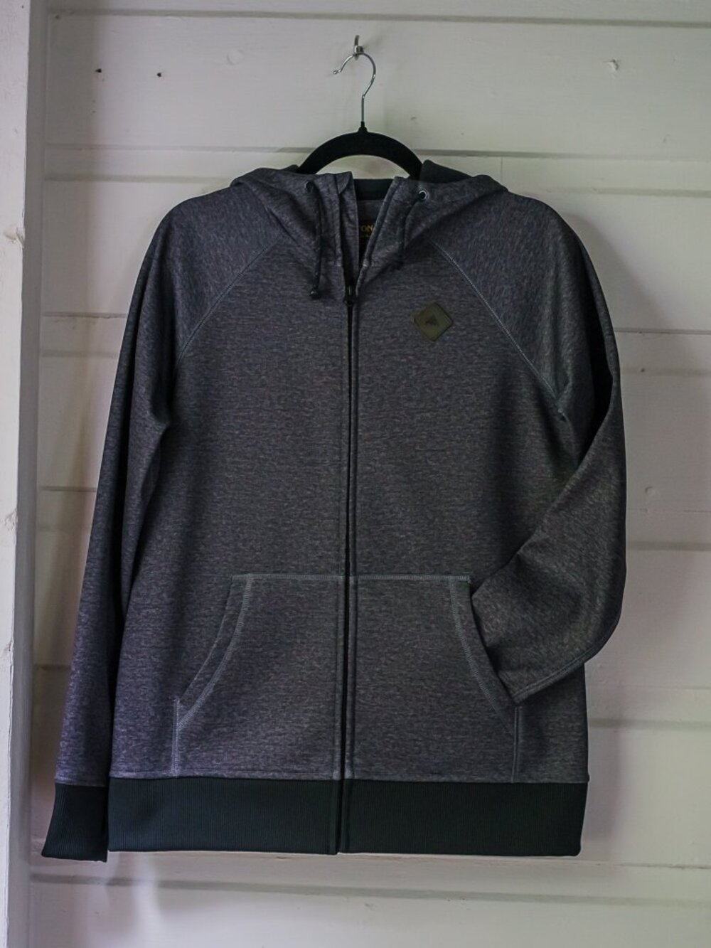 Burton DRYRIDE Dark Charcoal Grey Zip Up Hoodie Size Medium / M
